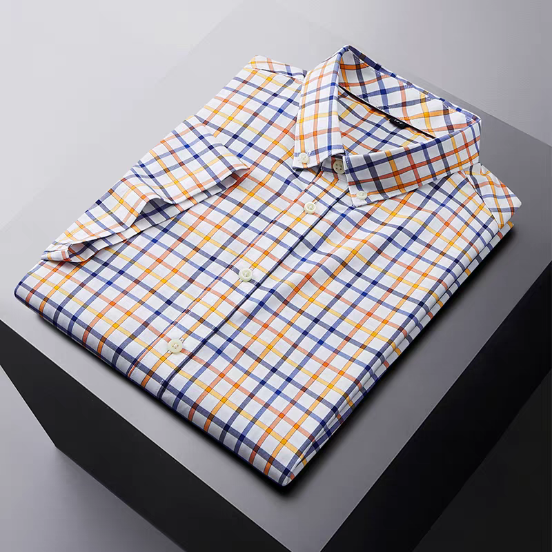 Executive Multicolor Checkered Short Sleeve Shirt