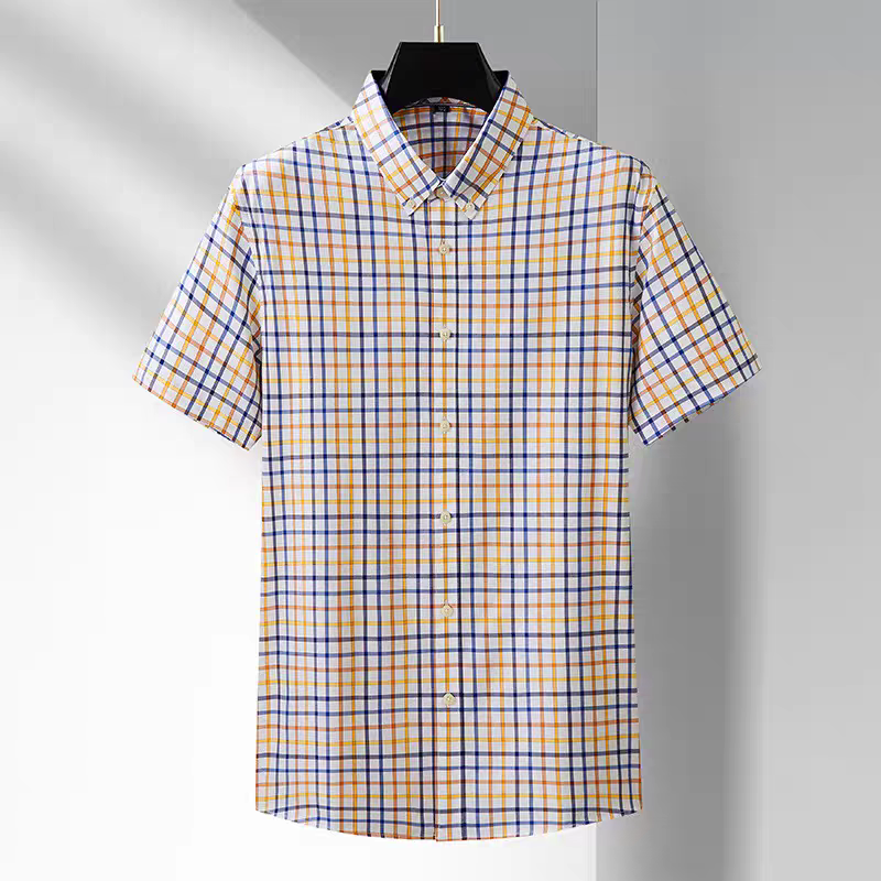 Executive Multicolor Checkered Short Sleeve Shirt